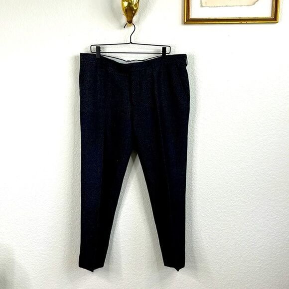 ETRO Tweed Trousers Flat Front Pants Slacks - Picture 2 of 10